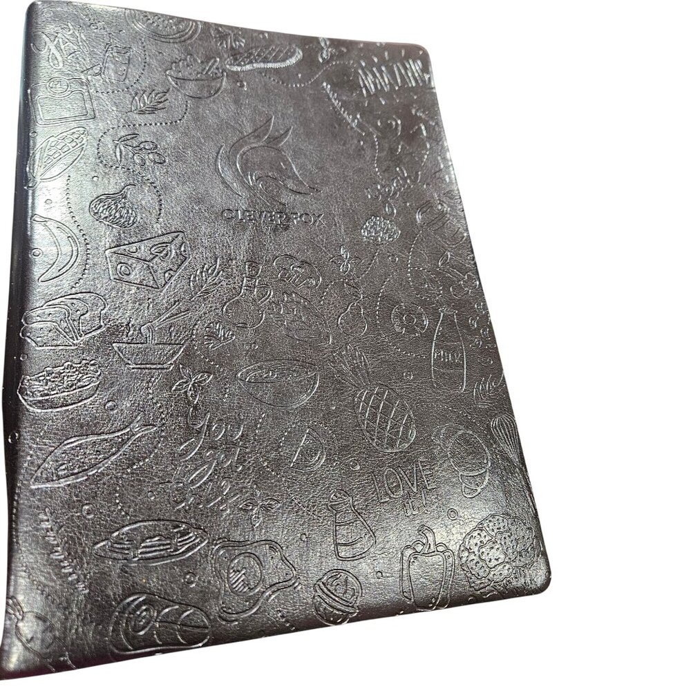 Clever Fox Food Journal Pro For Meal Planning & Tracking Black Cover Undated 5.8